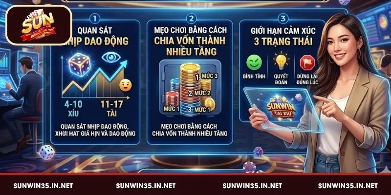 Áp dụng mẹo chơi Tài Xỉu Sunwin đúng chuẩn để thắng cược