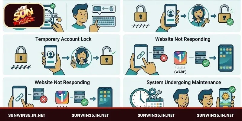 Những lỗi đăng nhập Sunwin phổ biến và cách khắc phục