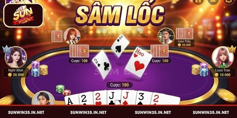 Sâm Lốc Sunwin là game dùng sử dụng bộ 52 lá quen thuộc