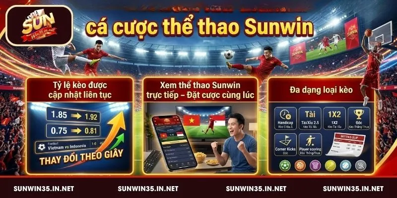 Ưu điểm khi tham gia cá cược thể thao Sunwin